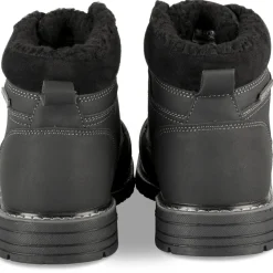 Bottines NOIR Homme Motif Uni Lacets