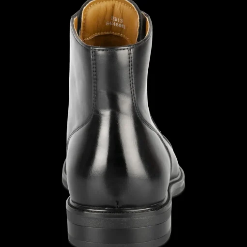 Bottines NOIR Homme Motif Uni Lacets
