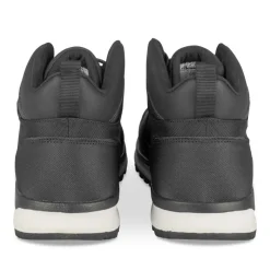 Bottines NOIR Homme Motif Uni Lacets