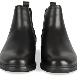Bottines NOIR Homme Motif Uni Elastique