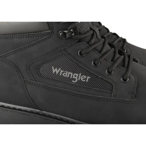 Bottines NOIR Homme Motif Uni Lacets