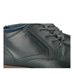 Bottines NOIR Homme Motif Uni Lacets