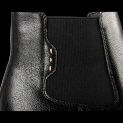 Bottines NOIR Homme Motif Uni Elastique