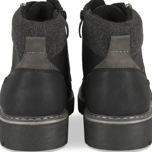Bottines NOIR Homme Motif Uni A Enfiler