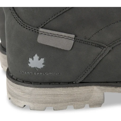 Bottines NOIR Homme Motif Uni Lacets