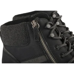 Bottines NOIR Homme Motif Uni A Enfiler