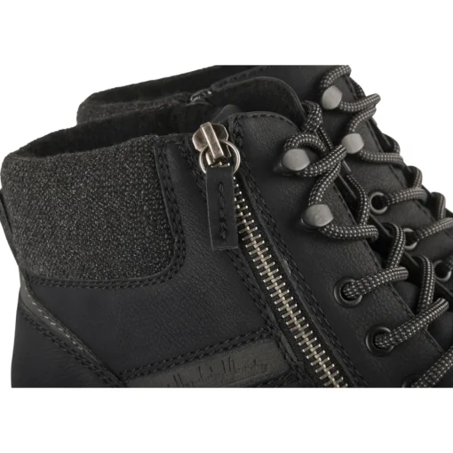 Bottines NOIR Homme Motif Uni A Enfiler