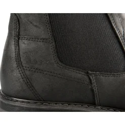 Bottines NOIR Homme Motif Uni Elastique