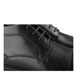 Bottines NOIR Homme Motif Uni Lacets