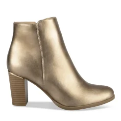 Bottines OR Femme Motif Uni A Enfiler