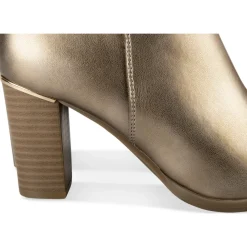 Bottines OR Femme Motif Uni A Enfiler
