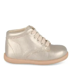 Bottines OR Fille CUIR Motif Uni Lacets