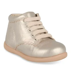 Bottines OR Fille CUIR Motif Uni Lacets