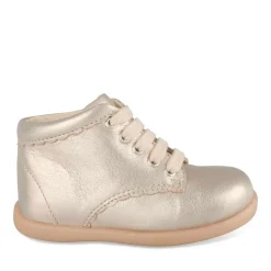 Bottines OR Fille CUIR Motif Uni Lacets