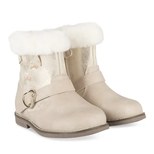 Bottines OR Fille Motif Animal Fermeture éclair