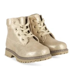 Bottines OR Fille Motif Uni Lacets + Fermeture éclair