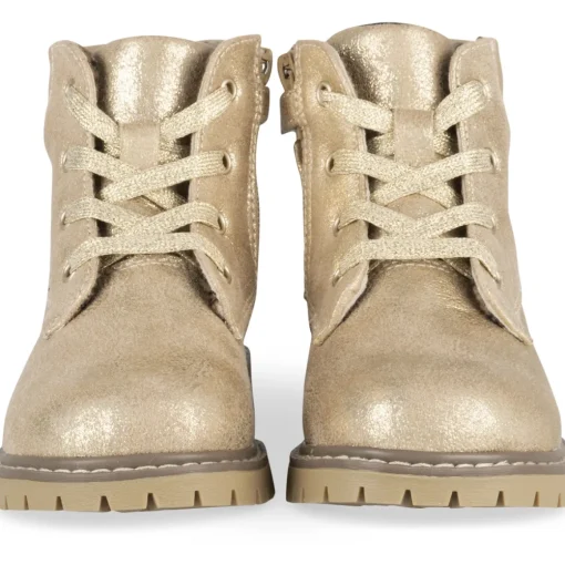 Bottines OR Fille Motif Uni Lacets + Fermeture éclair