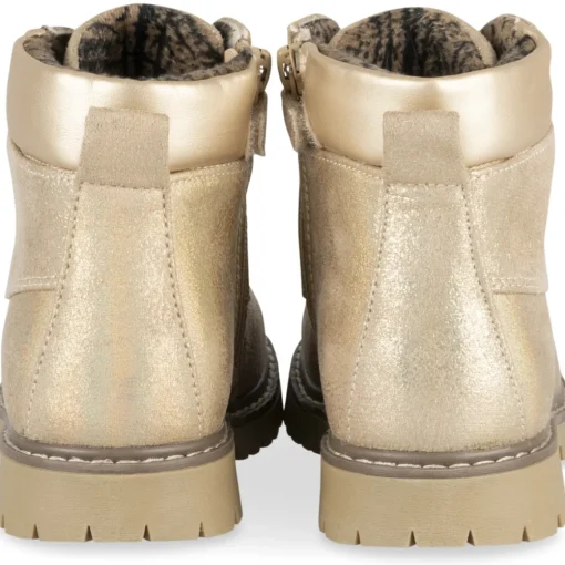 Bottines OR Fille Motif Uni Lacets + Fermeture éclair