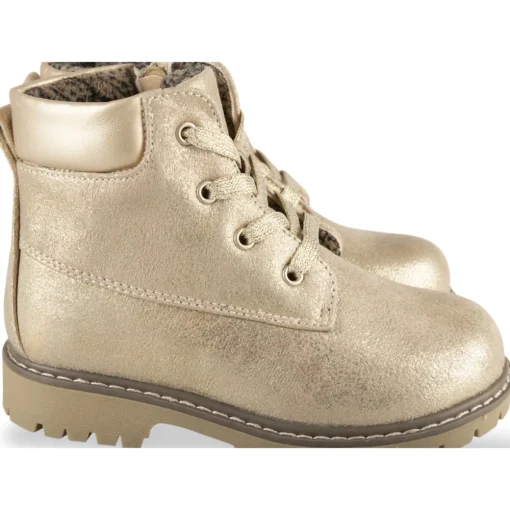 Bottines OR Fille Motif Uni Lacets + Fermeture éclair