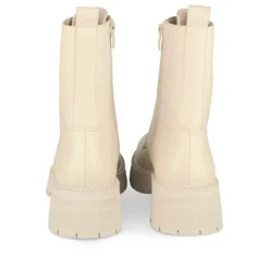 Bottines Rangers BEIGE Femme Motif Uni Lacets