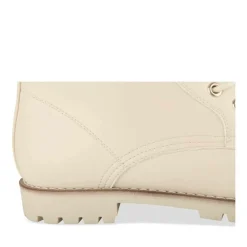 Bottines Rangers BEIGE Femme Motif Vernis Lacets