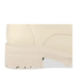 Bottines Rangers BEIGE Femme Motif Uni Lacets