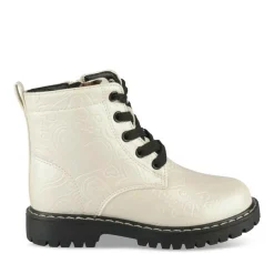 Bottines Rangers BEIGE Fille Motif Iridescent Lacets