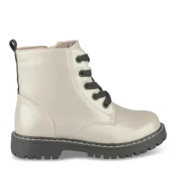 Bottines Rangers BEIGE Fille Motif Iridescent Lacets