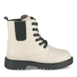 Bottines Rangers BEIGE Fille Motif Uni Lacets