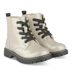 Bottines Rangers BEIGE Fille Motif Iridescent Lacets