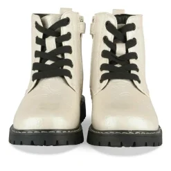 Bottines Rangers BEIGE Fille Motif Iridescent Lacets