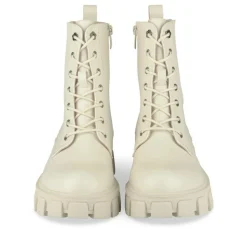 Bottines Rangers BEIGE Fille Motif Uni Lacets