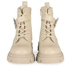 Bottines Rangers BEIGE Fille Motif Paillettes Lacets