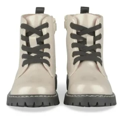 Bottines Rangers BEIGE Fille Motif Iridescent Lacets