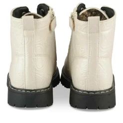 Bottines Rangers BEIGE Fille Motif Iridescent Lacets