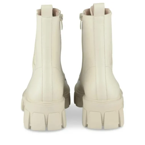 Bottines Rangers BEIGE Fille Motif Uni Lacets