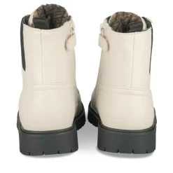 Bottines Rangers BEIGE Fille Motif Uni Lacets