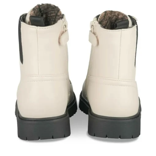Bottines Rangers BEIGE Fille Motif Uni Lacets