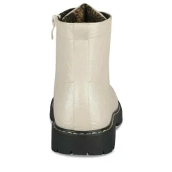 Bottines Rangers BEIGE Fille Motif Iridescent Lacets