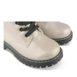 Bottines Rangers BEIGE Fille Motif Iridescent Lacets