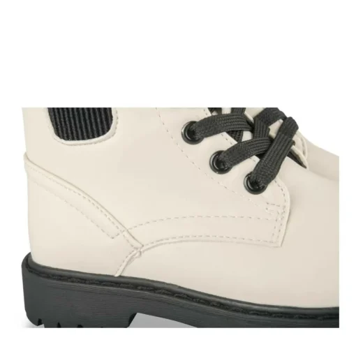 Bottines Rangers BEIGE Fille Motif Uni Lacets