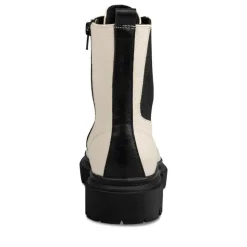 Bottines Rangers BLANC Femme Motif Uni Lacets
