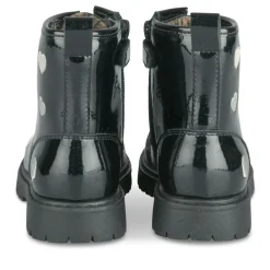 Bottines Rangers BLEU Fille Motif Vernis Lacets