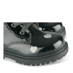 Bottines Rangers BLEU Fille Motif Vernis Lacets