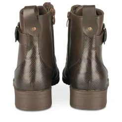 Bottines Rangers COGNAC Femme Motif Animal Lacets