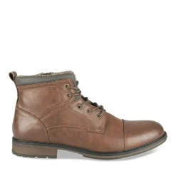 Bottines Rangers COGNAC Homme Motif Uni Lacets