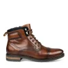 Bottines Rangers COGNAC Homme CUIR Motif Uni Lacets