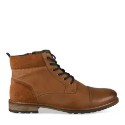 Bottines Rangers COGNAC Homme CUIR Motif Uni Lacets