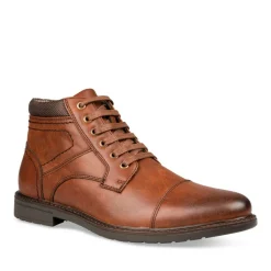 Bottines Rangers COGNAC Homme Motif Uni Lacets