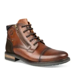 Bottines Rangers COGNAC Homme CUIR Lacets